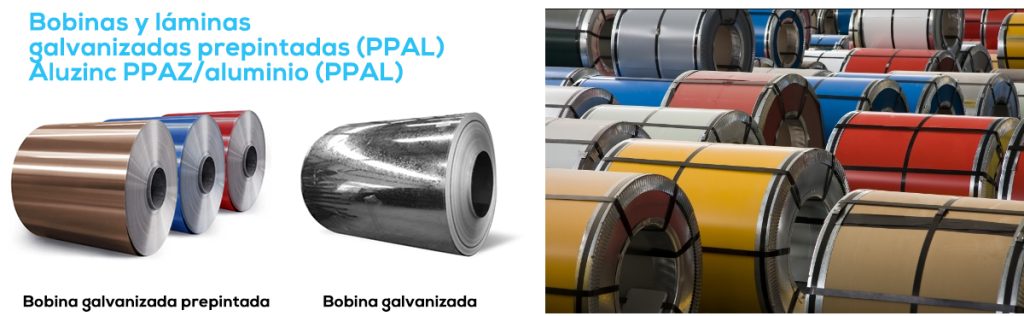 Bobina galvanizada prepintada y bobina galvanizada