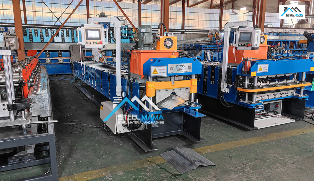 Maquina para fabricar cumbreras para techos